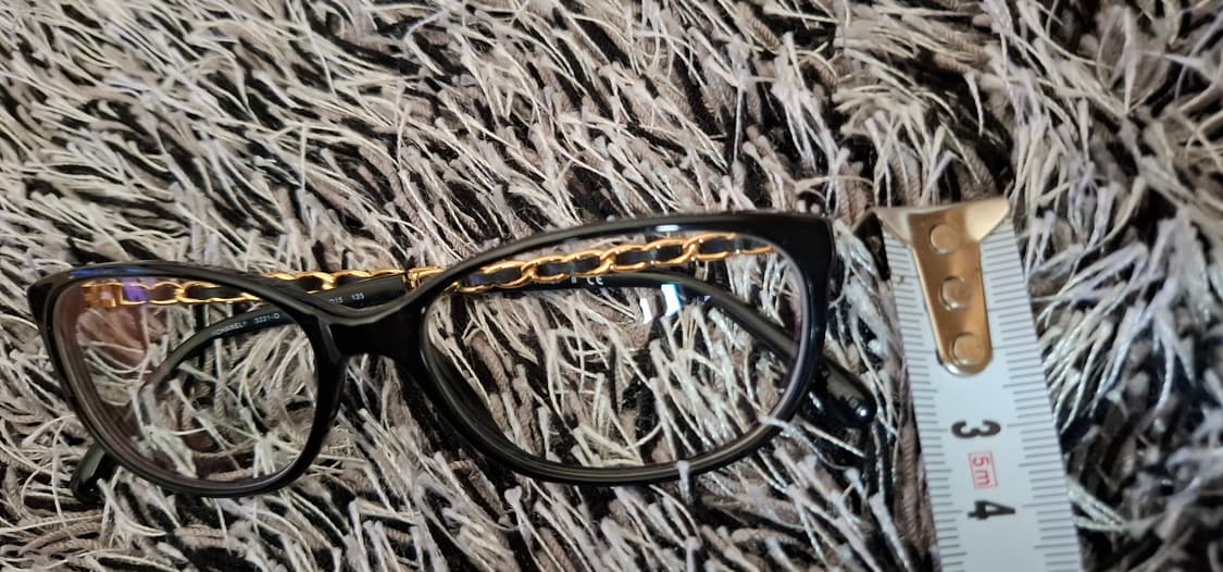 샤넬 안경테 블랙 금장 체인 안경테 상품이미지10
