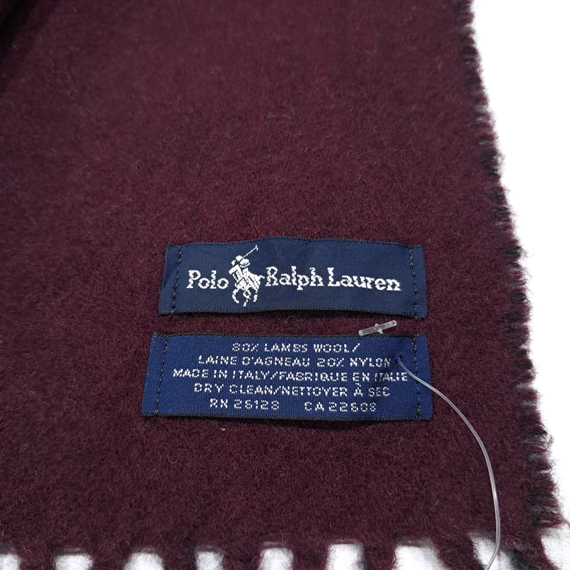 MX575 폴로 90s 이태리판 램스울 양면 하운드투스 머플러 목도리 상품이미지4