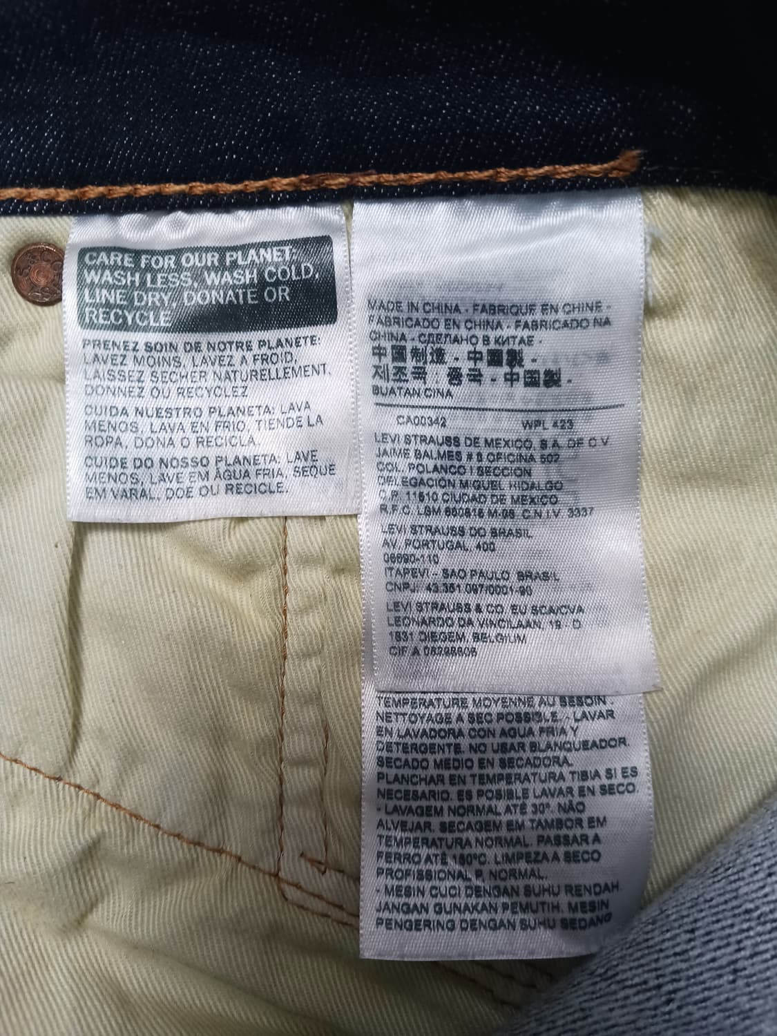 [34] 리바이스 502 프리미엄 웜 레귤러 테이퍼드진 청바지 상품이미지10