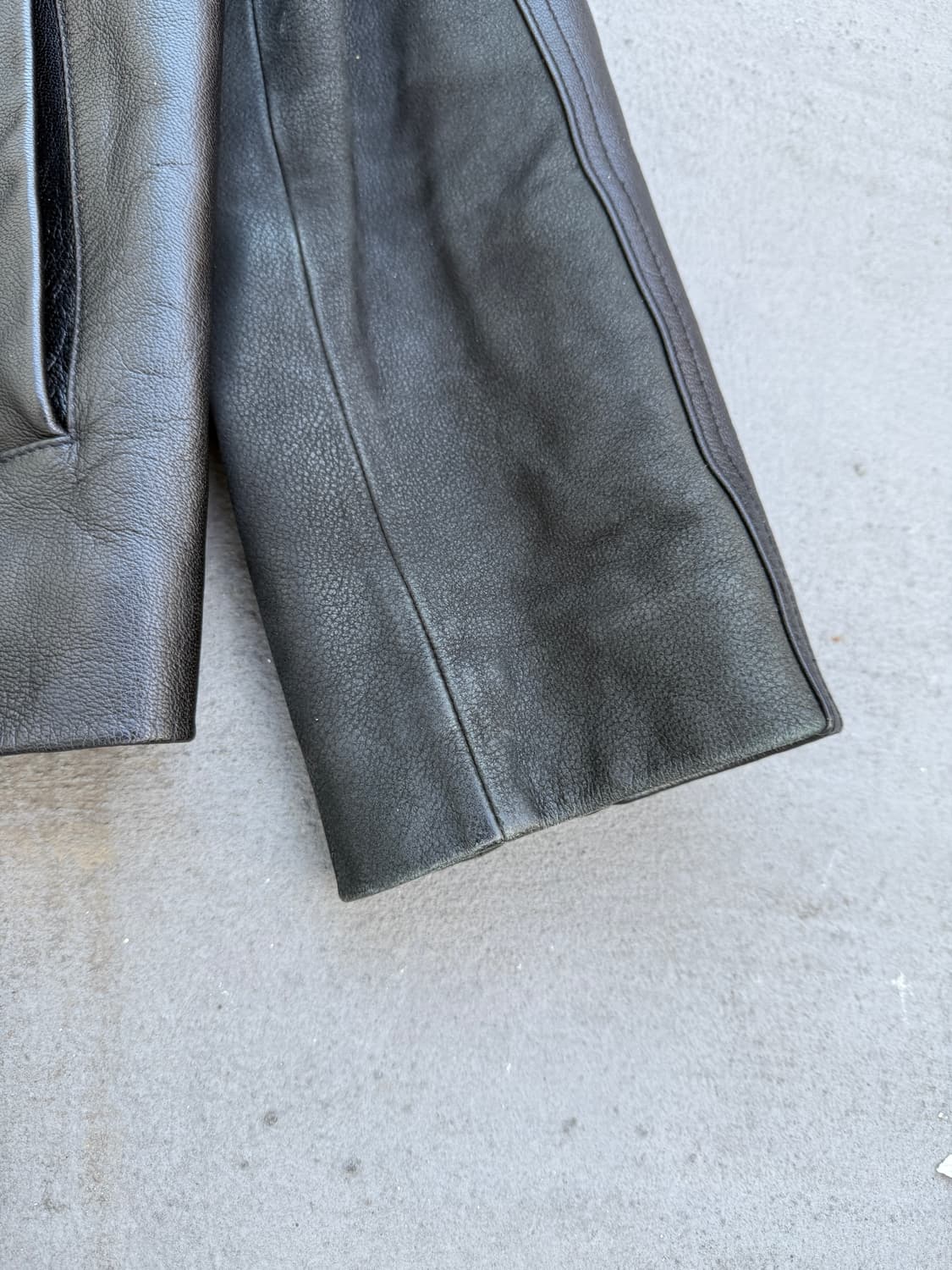 지오지아 퍼 트리밍 가죽자켓 상품이미지6