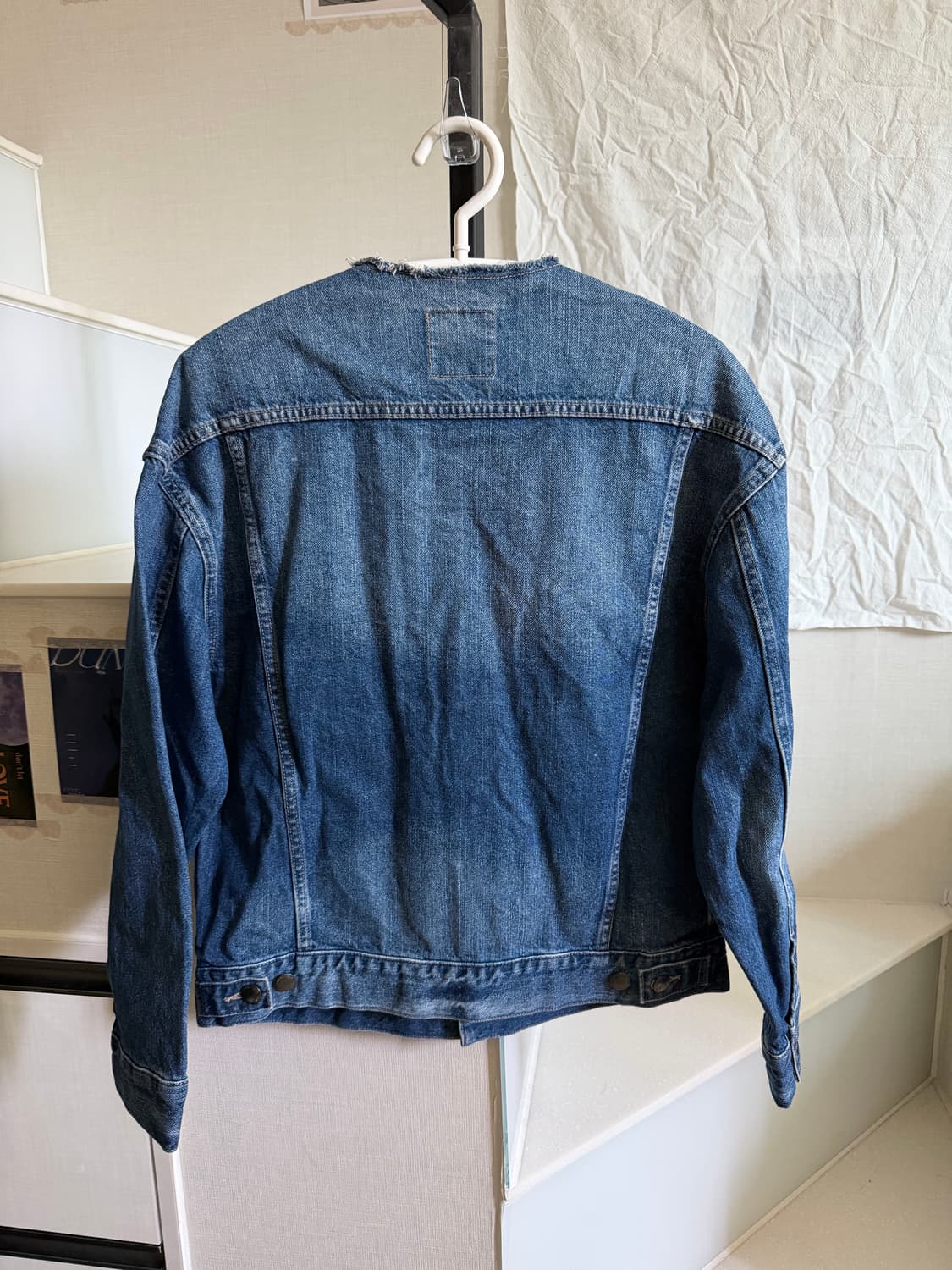 Lowrys farm 차이나넥 데님 자켓 상품이미지3