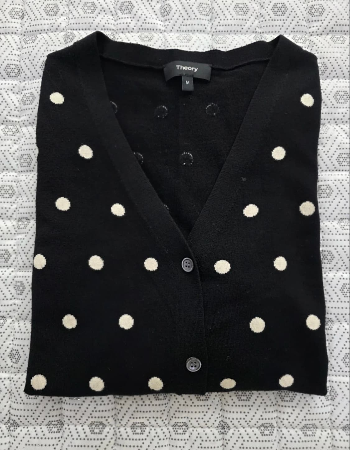 Theory 띠어리 폴카 도트 울 가디건 ~55 상품이미지4