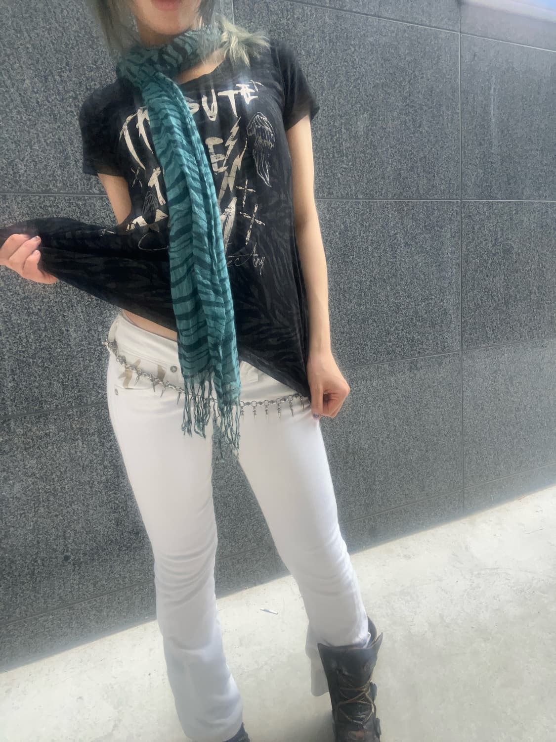 'True Religion' gold printing denim pant 상품이미지1