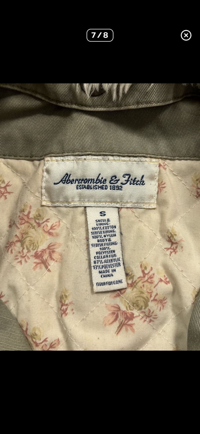 아베크롬비 y2k 퍼카라 크롭 자켓 상품이미지7