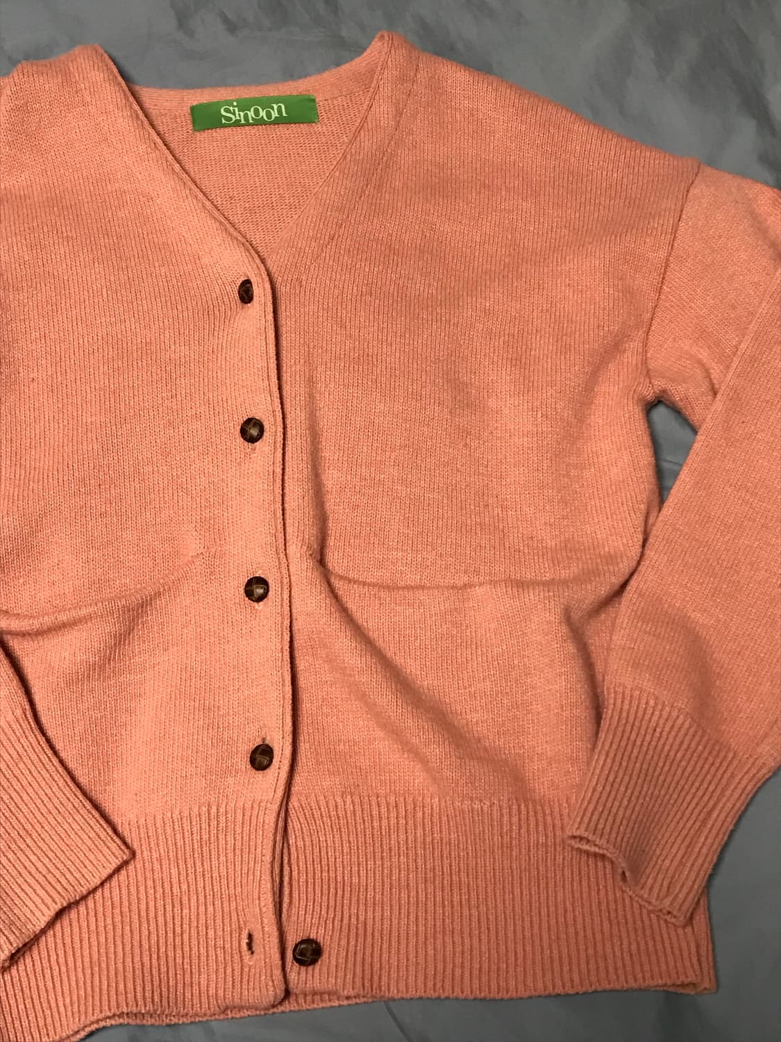 시눈 울 클래식 가디건(NEW) / pink 상품이미지4