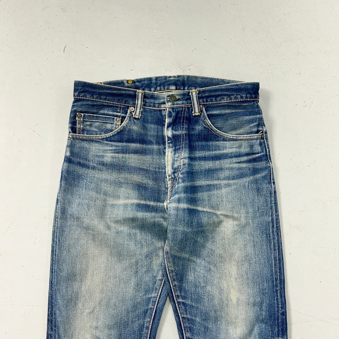 모모타로진스 워시드 셀비지 데님  상품이미지2