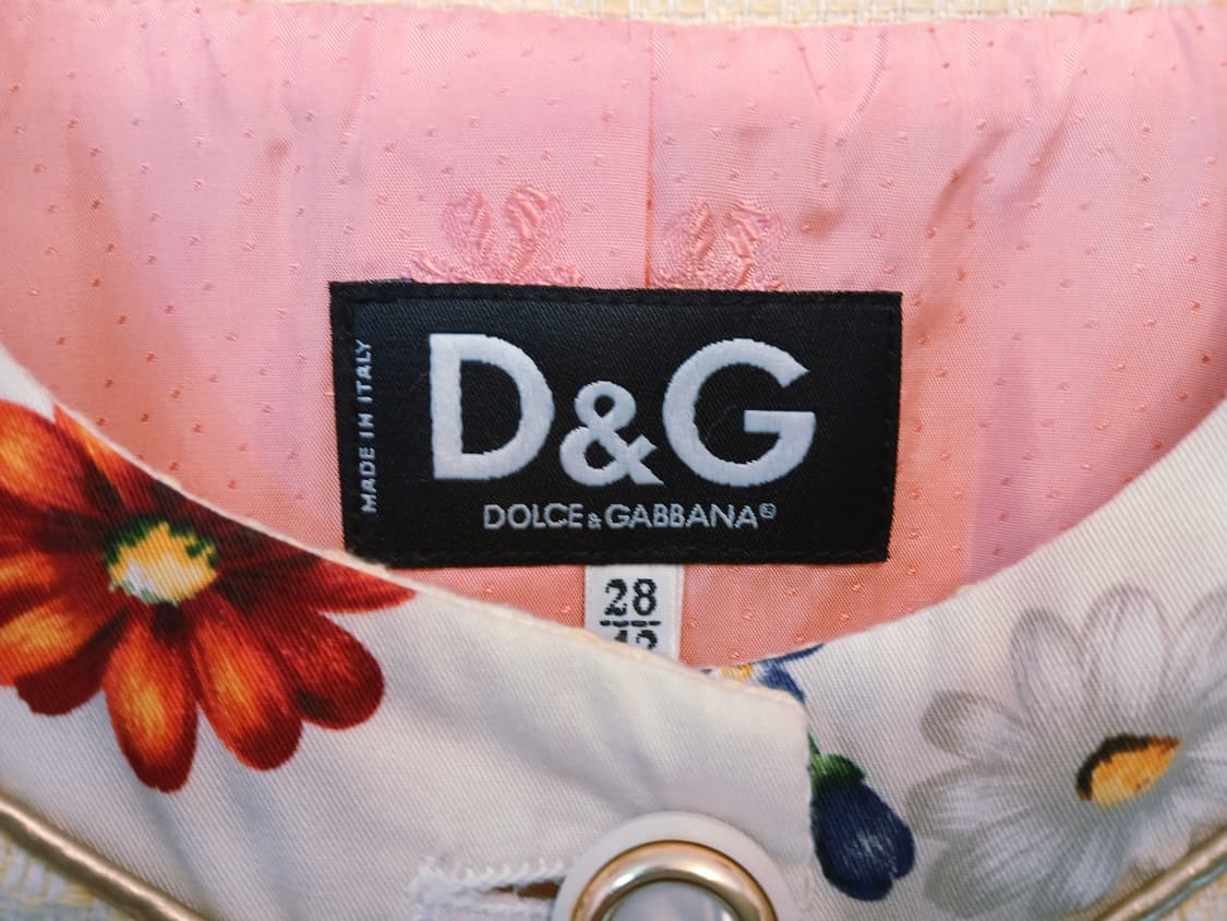 D&G 플로럴 트리밍 코튼 트위드 자켓 (Made in Italy) 상품이미지7