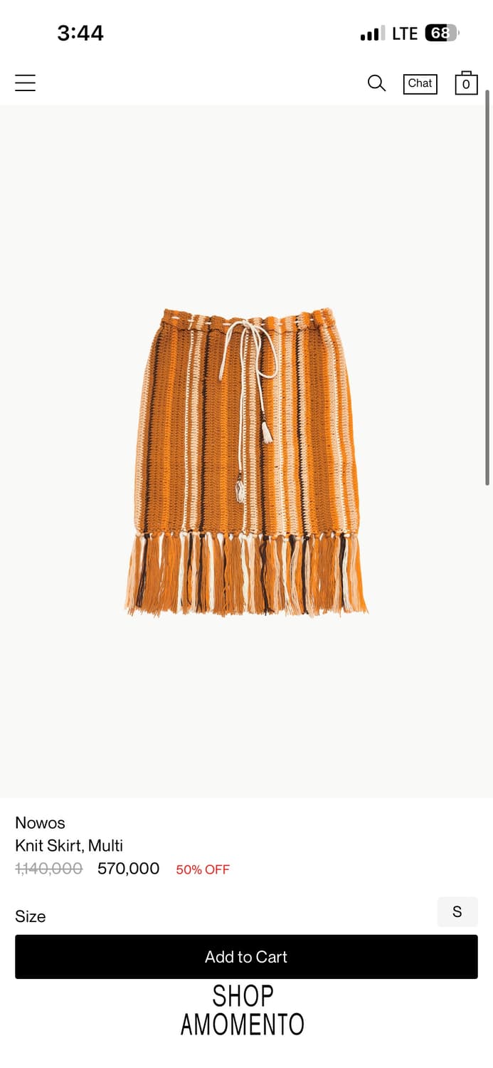 Nowos 니트 프린지 스커트 상품이미지1