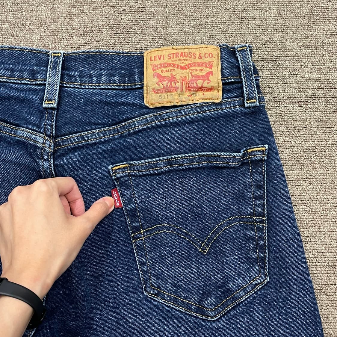 (30) Levi's 리바이스 511 데님 쇼츠 반바지 상품이미지5