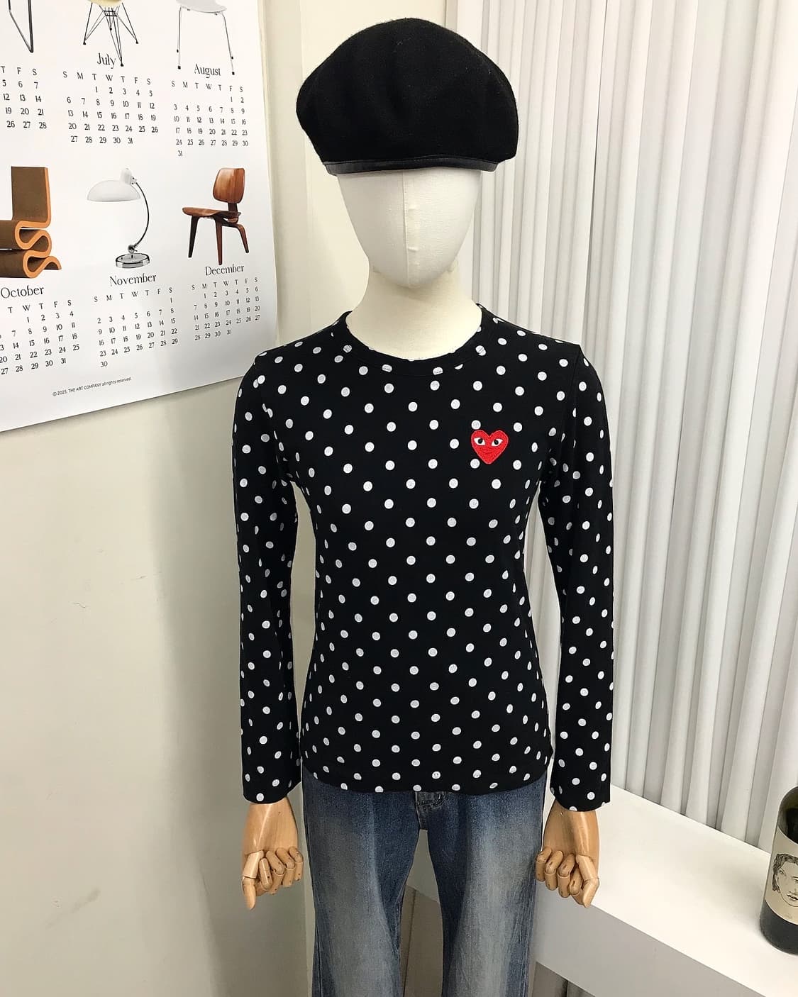 꼼데가르송 플레이 도트 긴팔티 상품이미지6