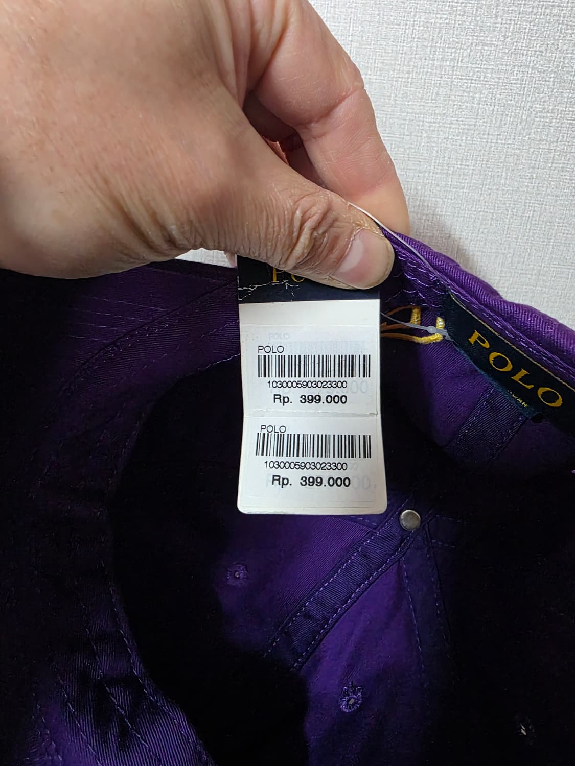 새상품 폴로 랄프로렌 퍼플 볼캡 모자  프리사이즈 상품이미지4