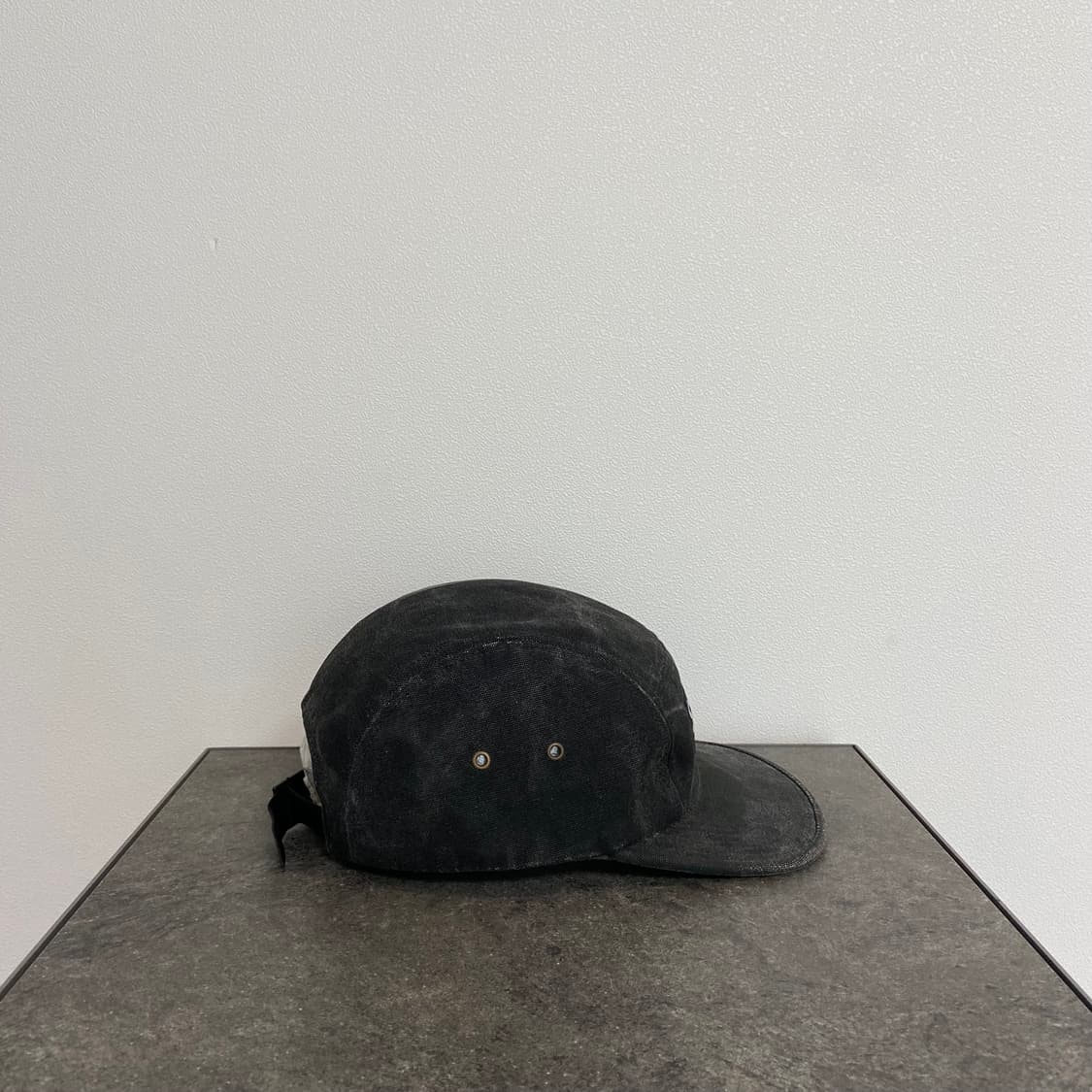 슈프림 스톤 워시드 블랙 박스로고 캠프캡 모자 상품이미지3