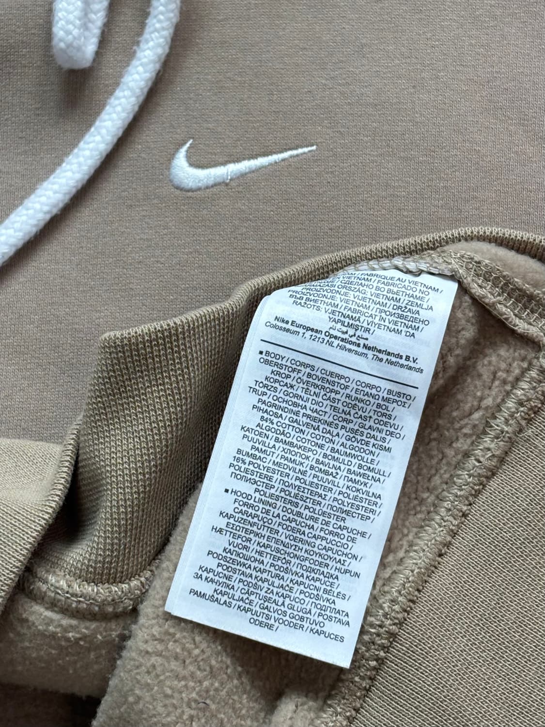 Nike 나이키 NRG 베이지 스우시 후디 상품이미지7