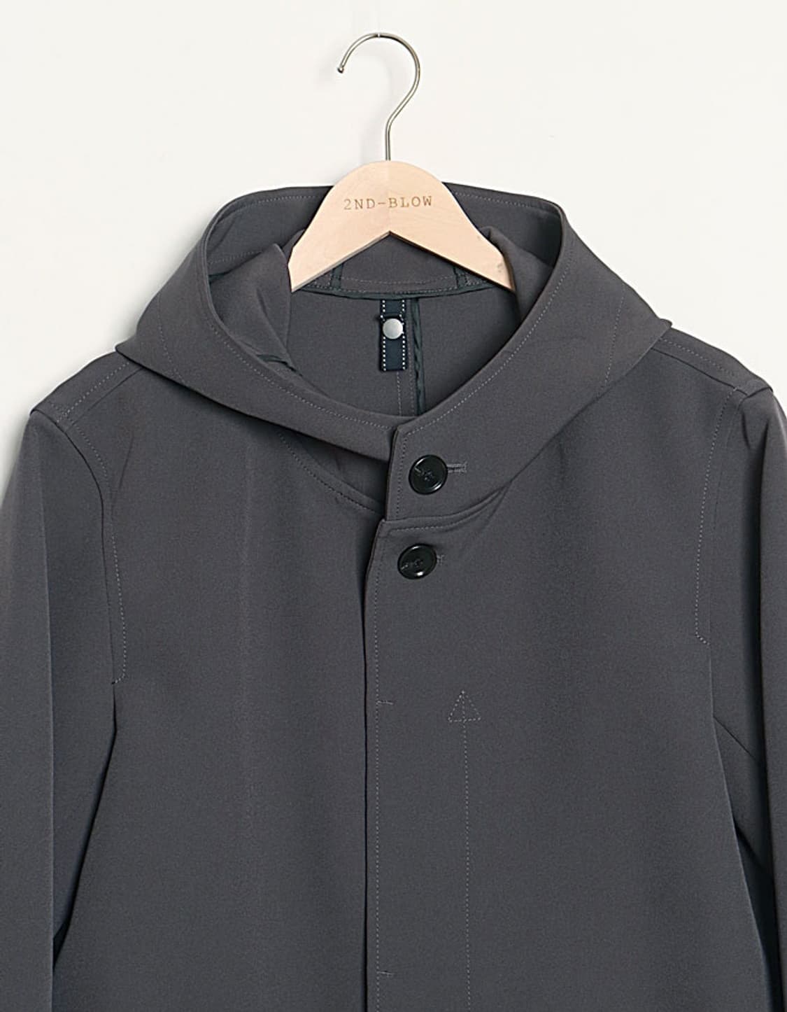 LIFE&WORK DESIGN Hooded Poly Coat 상품이미지2