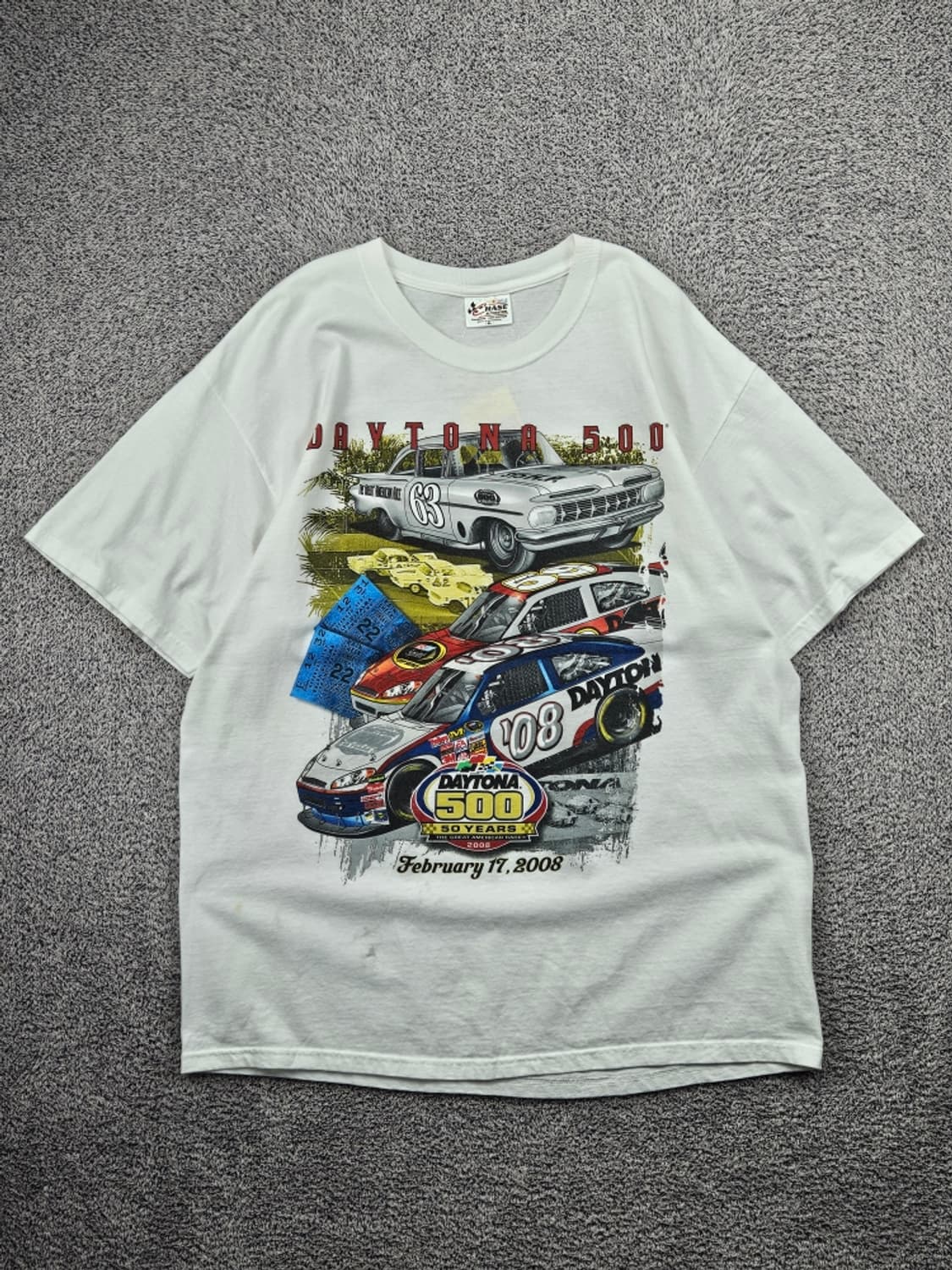 체이스어센틱 데이토나500 레이싱 반팔 티셔츠 ( XL ) / 11868 상품이미지1