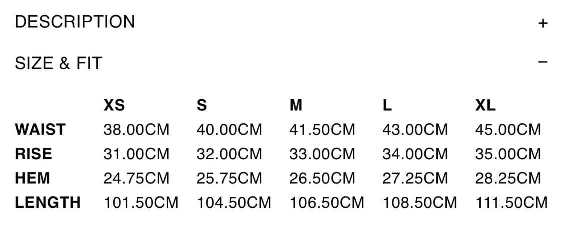 엑슬림 시놉시스 화이트팬츠 xs 상품이미지3