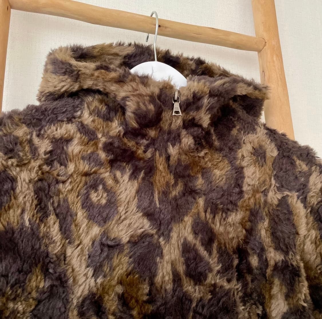 히스테릭글래머 레오파드 퍼 후드자켓 상품이미지3