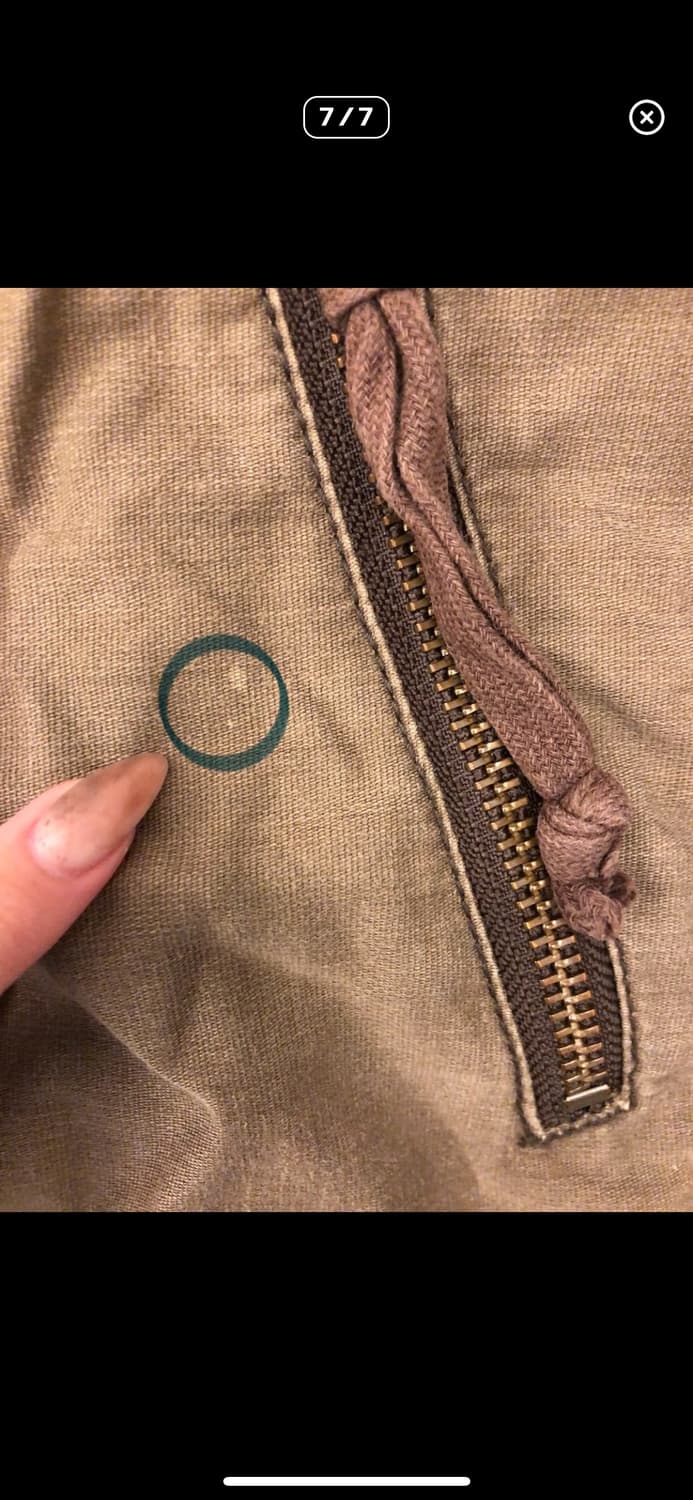 카키 퍼 후드 패딩 상품이미지3