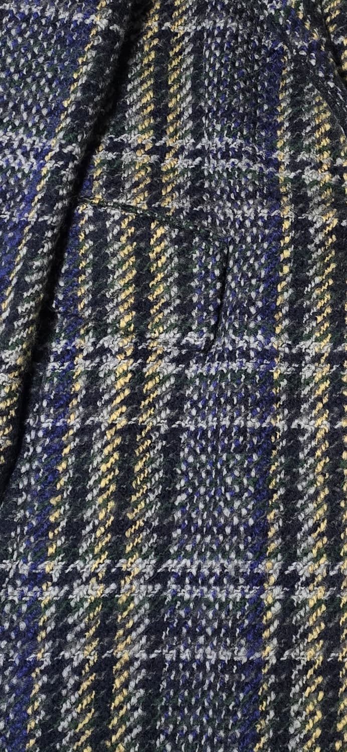 TIME 모 100% 체크 롱 코트 55/66 상품이미지6