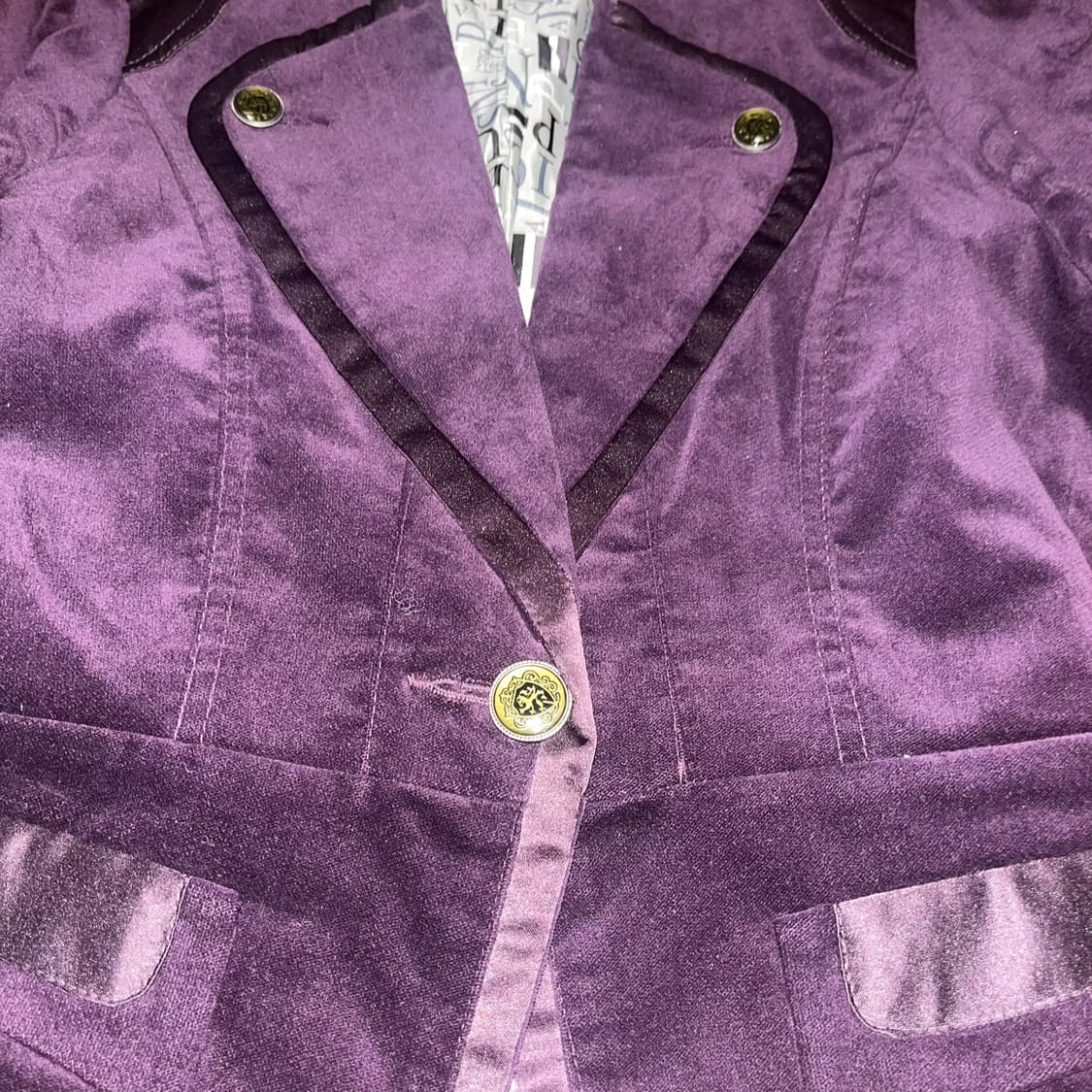 퍼플 리본 블레이져 갸루 고딕 고스 상품이미지6