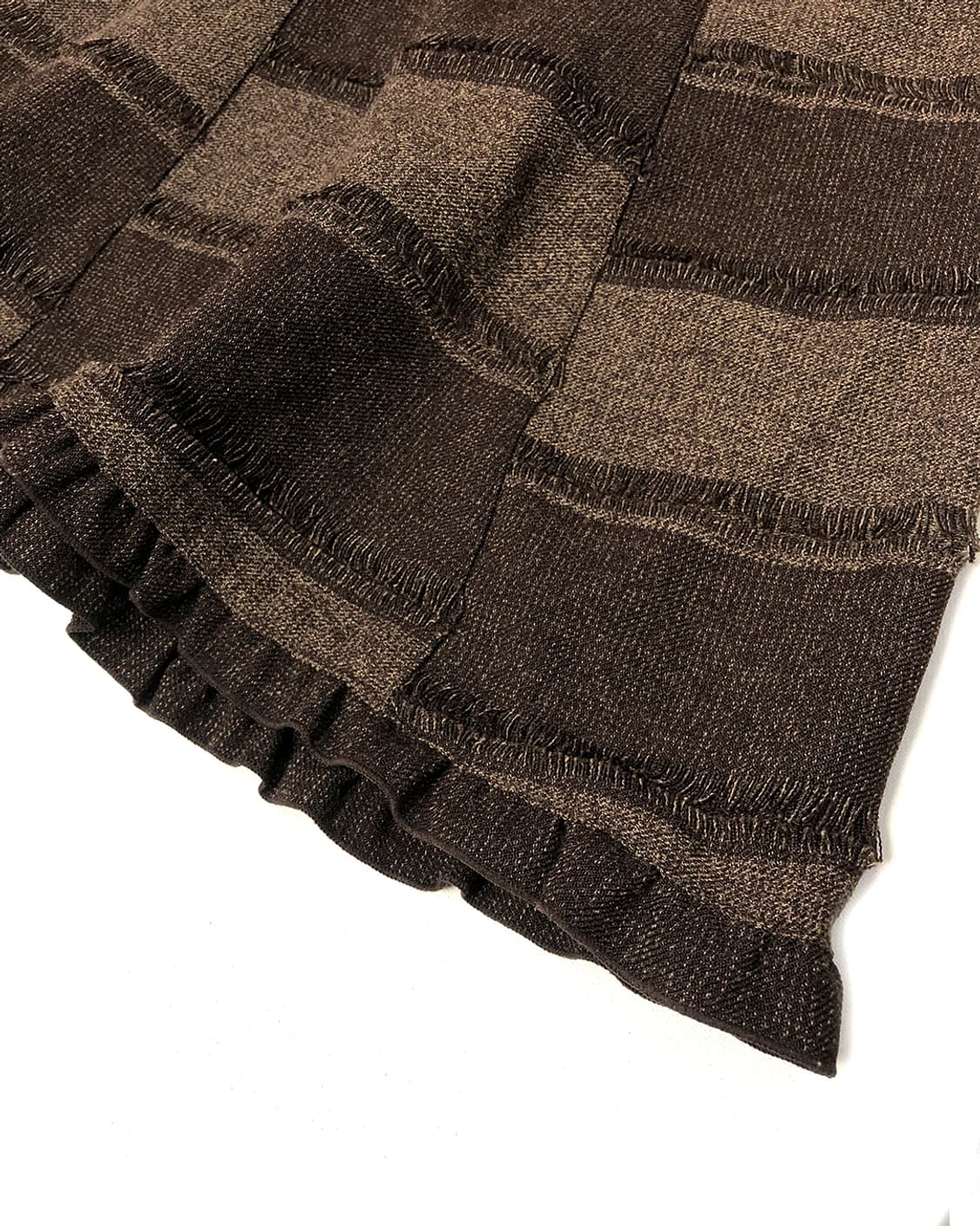 vintage 브라운 체크 롱 스커트  상품이미지6