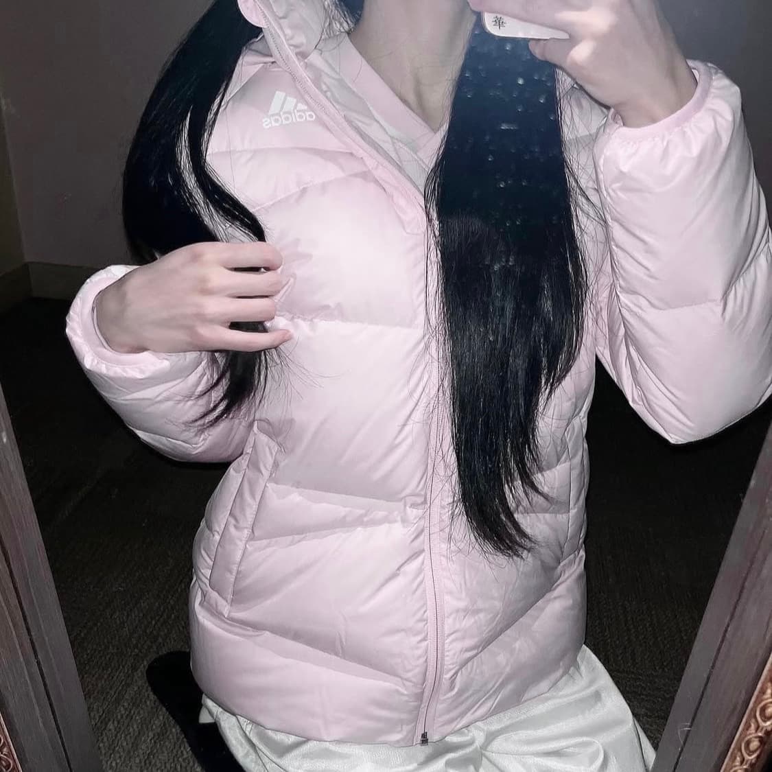 [새상품] 아디다스 3S 다운 패딩 핑크 상품이미지5