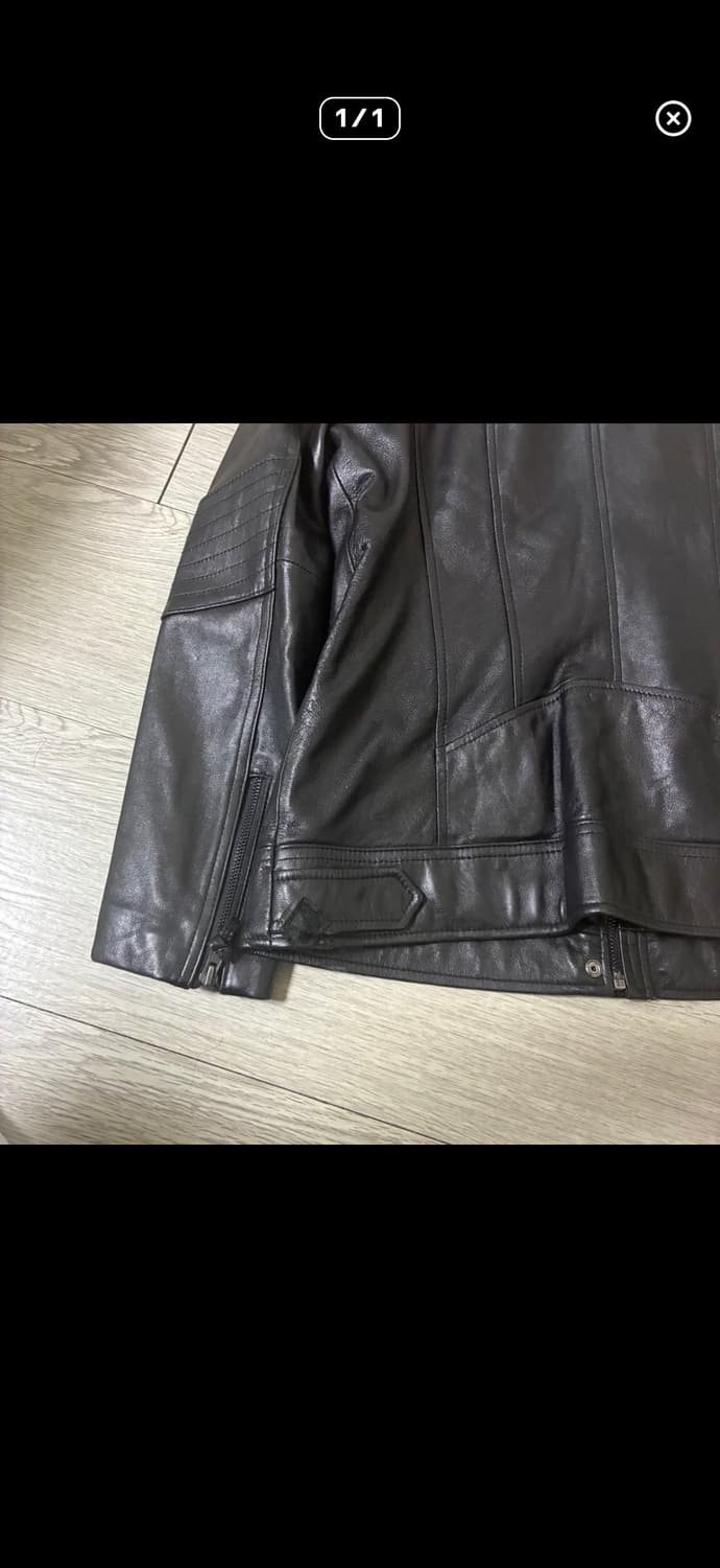 lamb skin black leather jacket 상품이미지9