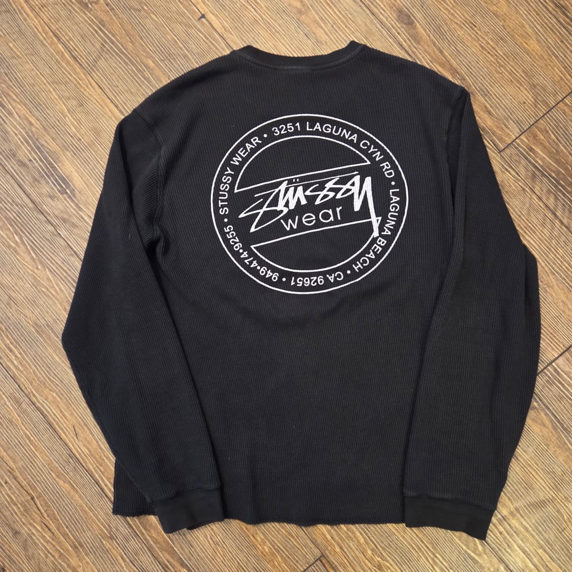 스투시 롱슬리브 써멀 티셔츠 블랙 상품이미지3