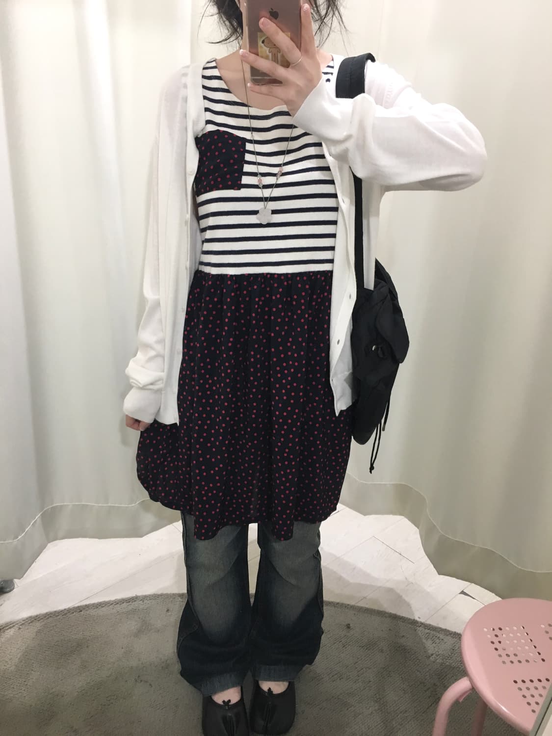 Dot Layered Sleeveless 상품이미지3
