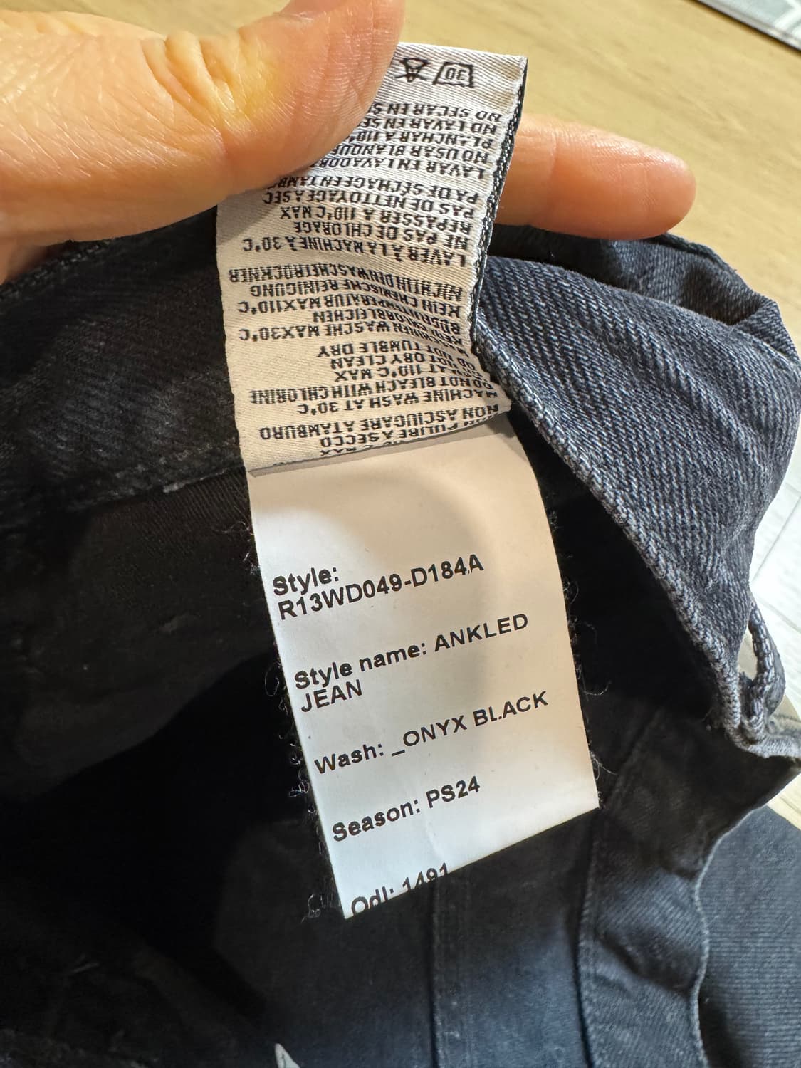 R13 다르시 미드라이즈 크롭드 진  상품이미지9