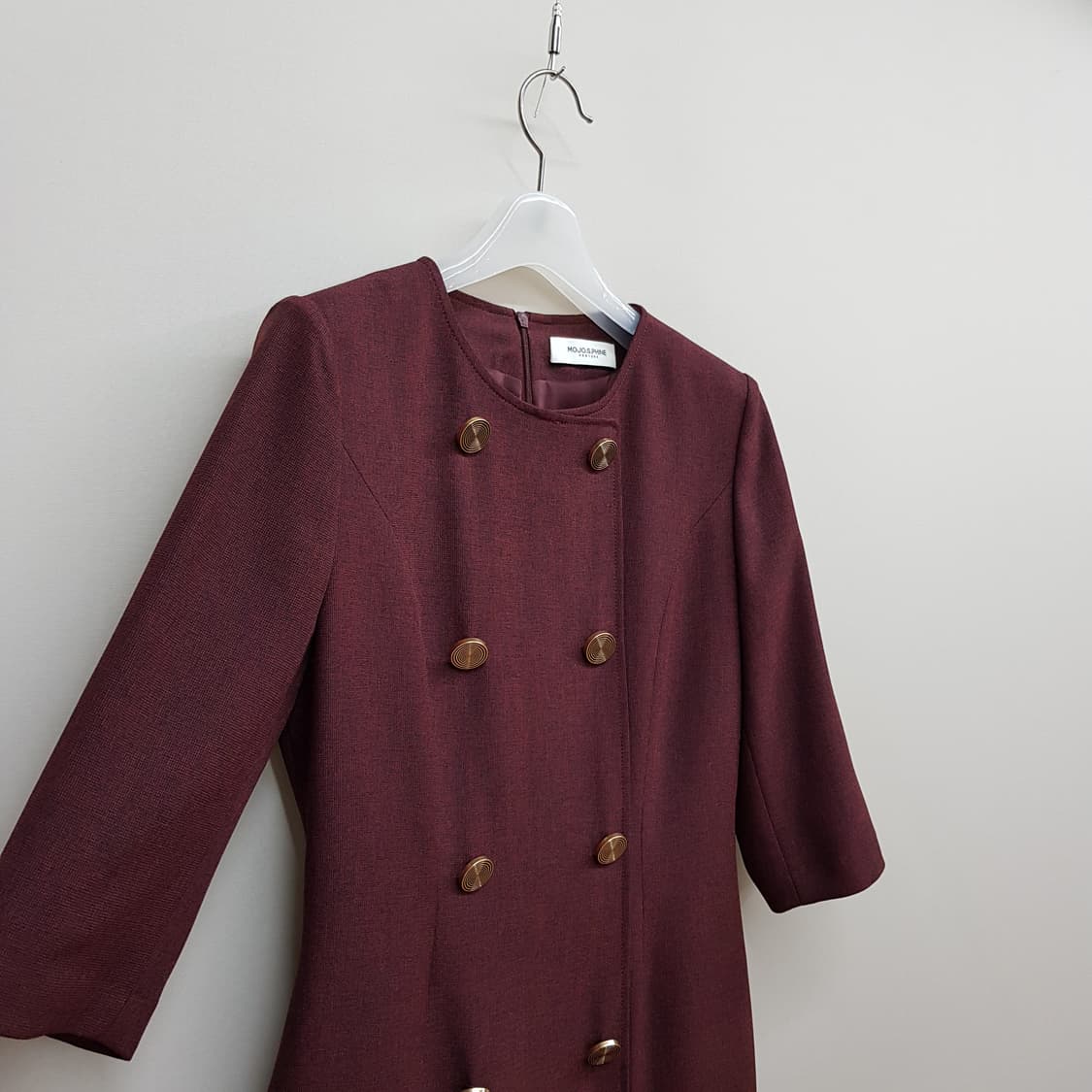 모조에스핀 더블버튼 클래식 원피스 S사이즈 상품이미지3