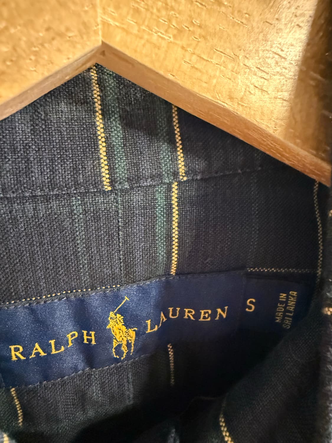 S 랄프로렌 RALPH LAUREN 체크 버튼다운 셔츠 네이비 상품이미지5