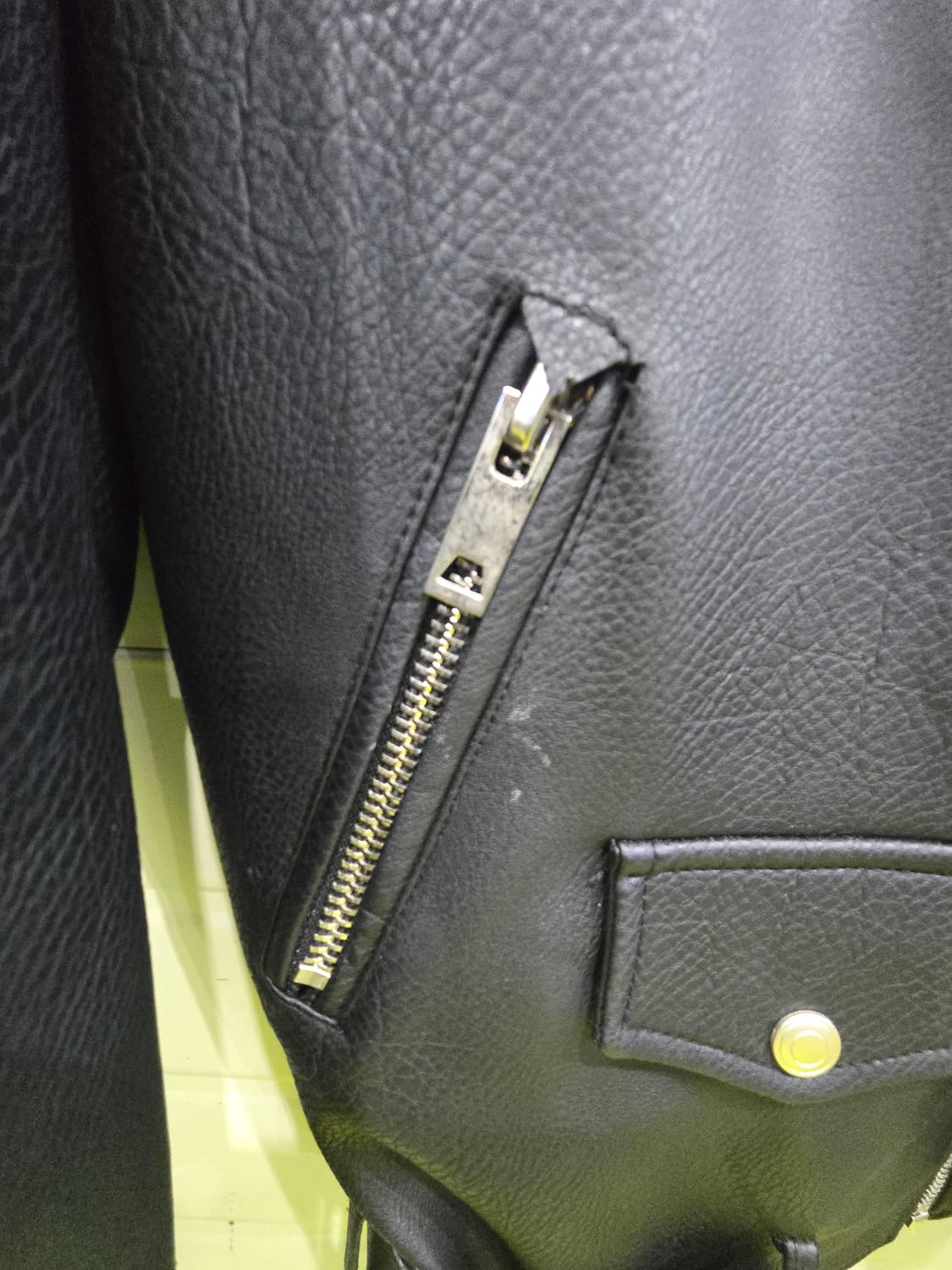 블랙 레더 라이더 자켓 상품이미지6