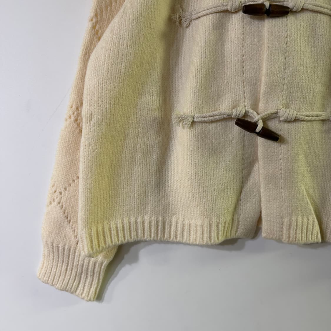 새상품 여자 니트 떡복이 후드 집업 상품이미지2