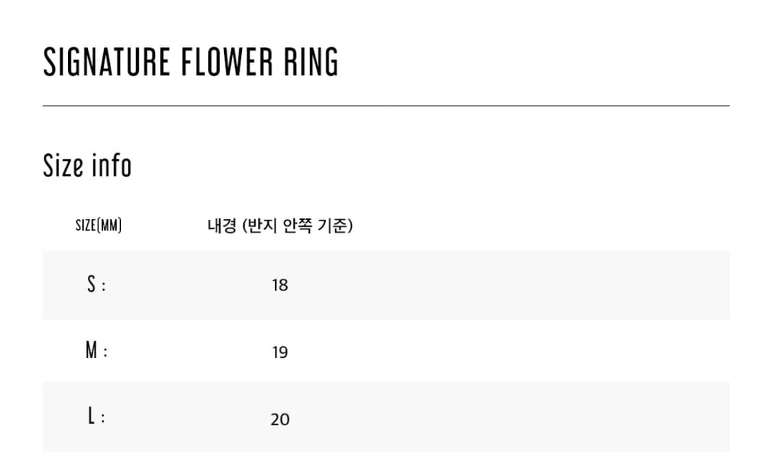 마틴플랜 반지 플라워 링 Signature Flower Ring (L) 상품이미지4