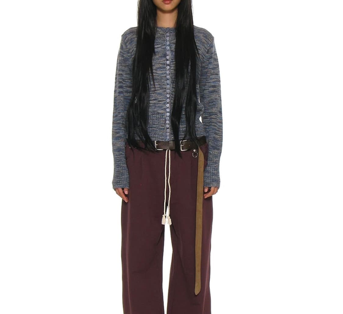 파르티멘토 우먼 와이드 리브 버튼업 니트 가디건 상품이미지2