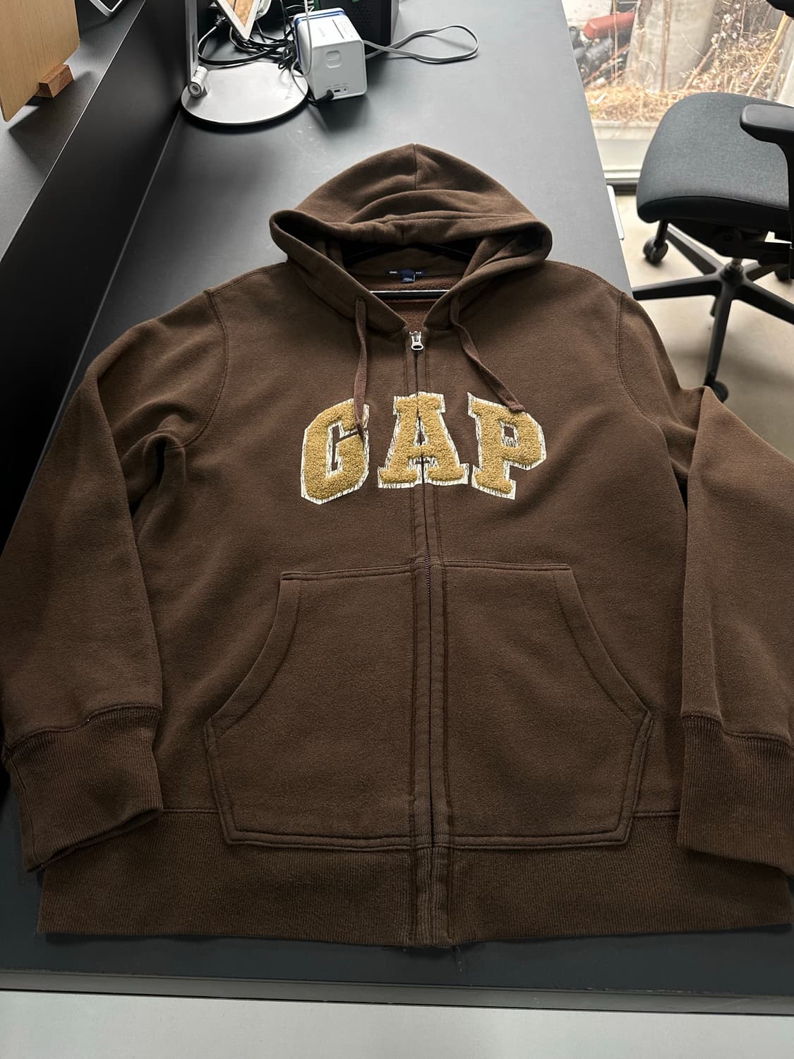 갭 플러피로고 초코바나나 후드집업  상품이미지5