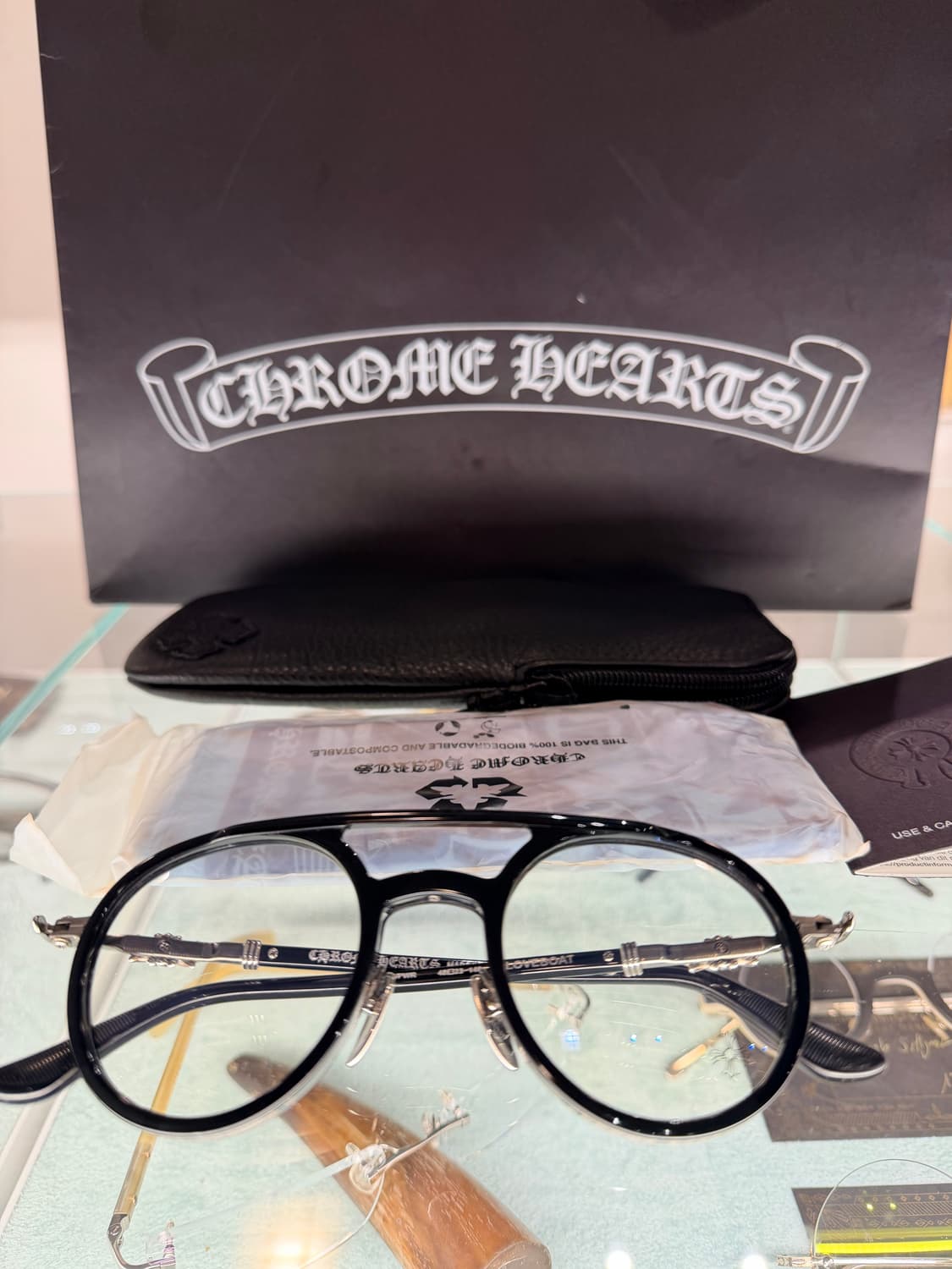 크롬하츠 LOVEBOAT 블랙 안경 상품이미지1
