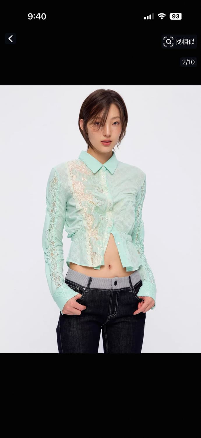 9266 studio 레이스 셔츠 블라우스 상품이미지1