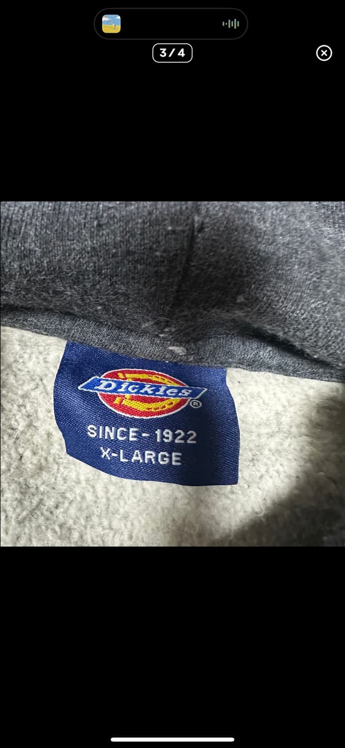  (바배) 디키즈 기모 후드티 상품이미지3