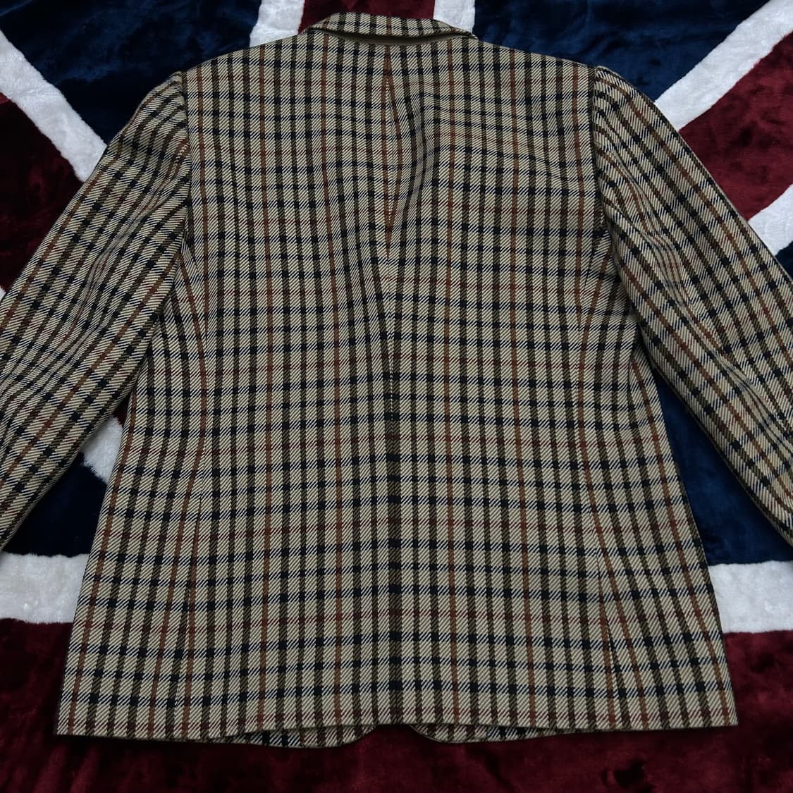 [여성L]닥스 체크 울 블레이저 상품이미지3