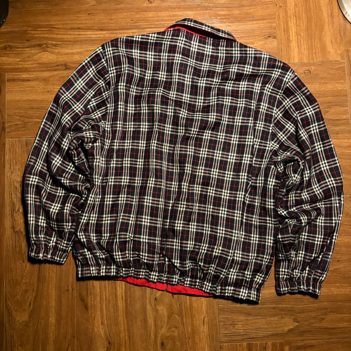 90s Burberrys reversible check bomber 상품이미지2