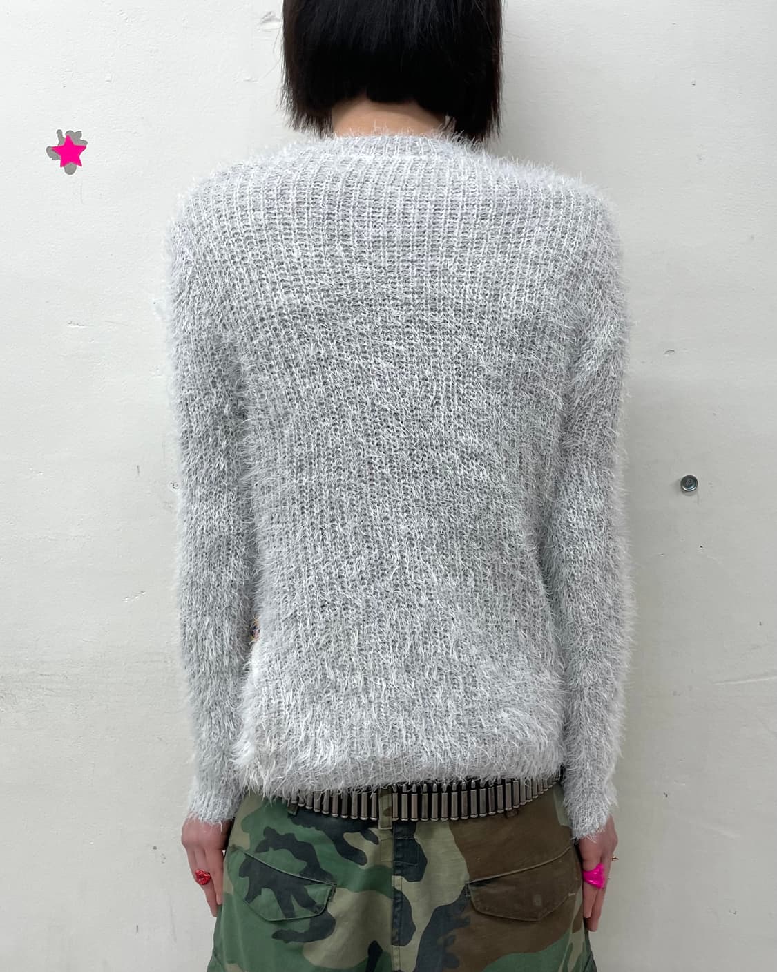 Heart Patchwork Fur Knit  상품이미지2