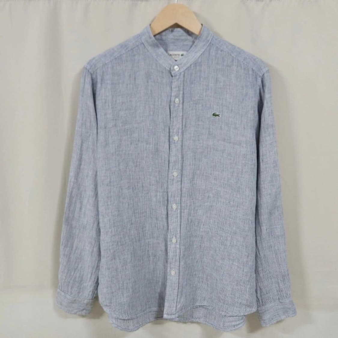 100 Lacoste 라코스테 린넨 헨리넥 셔츠 여름 상품이미지1