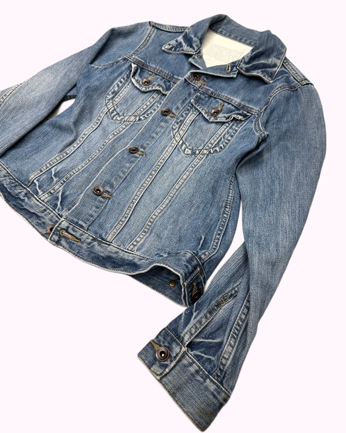SHUCA fade washing denim jacket 상품이미지3