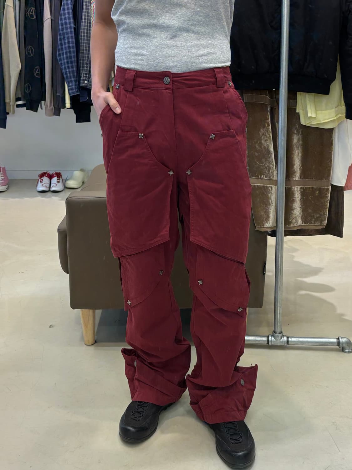 Roca wear 멀티 레이어 스터드 팬츠 상품이미지8