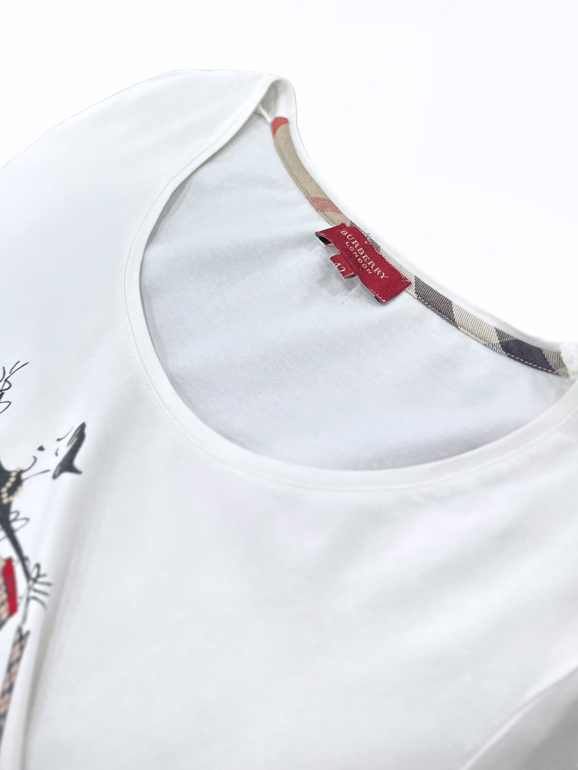 Burberry London Graphic Crop T-Shirt 상품이미지4