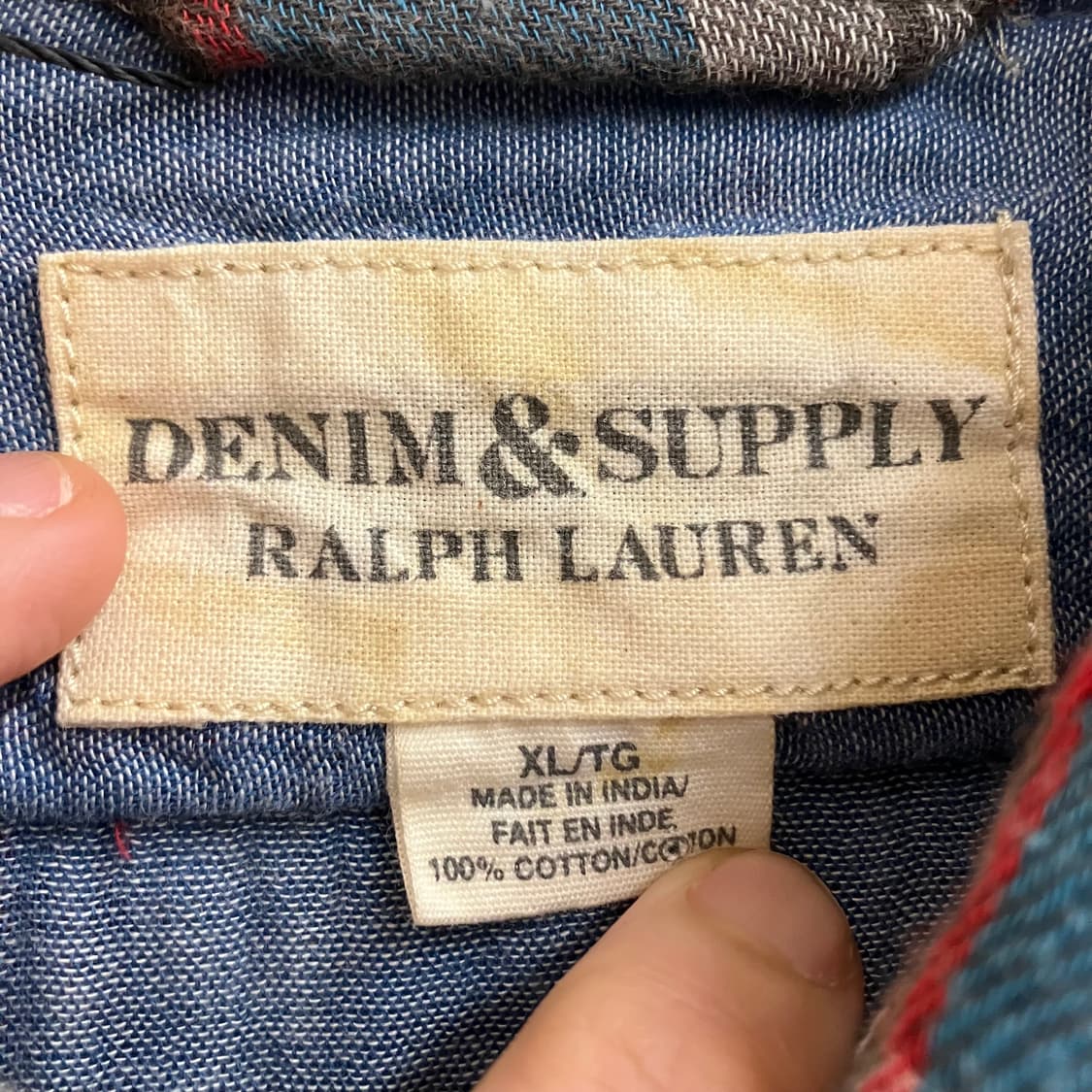 N8 폴로 데님앤서플라이 체크셔츠 상품이미지3