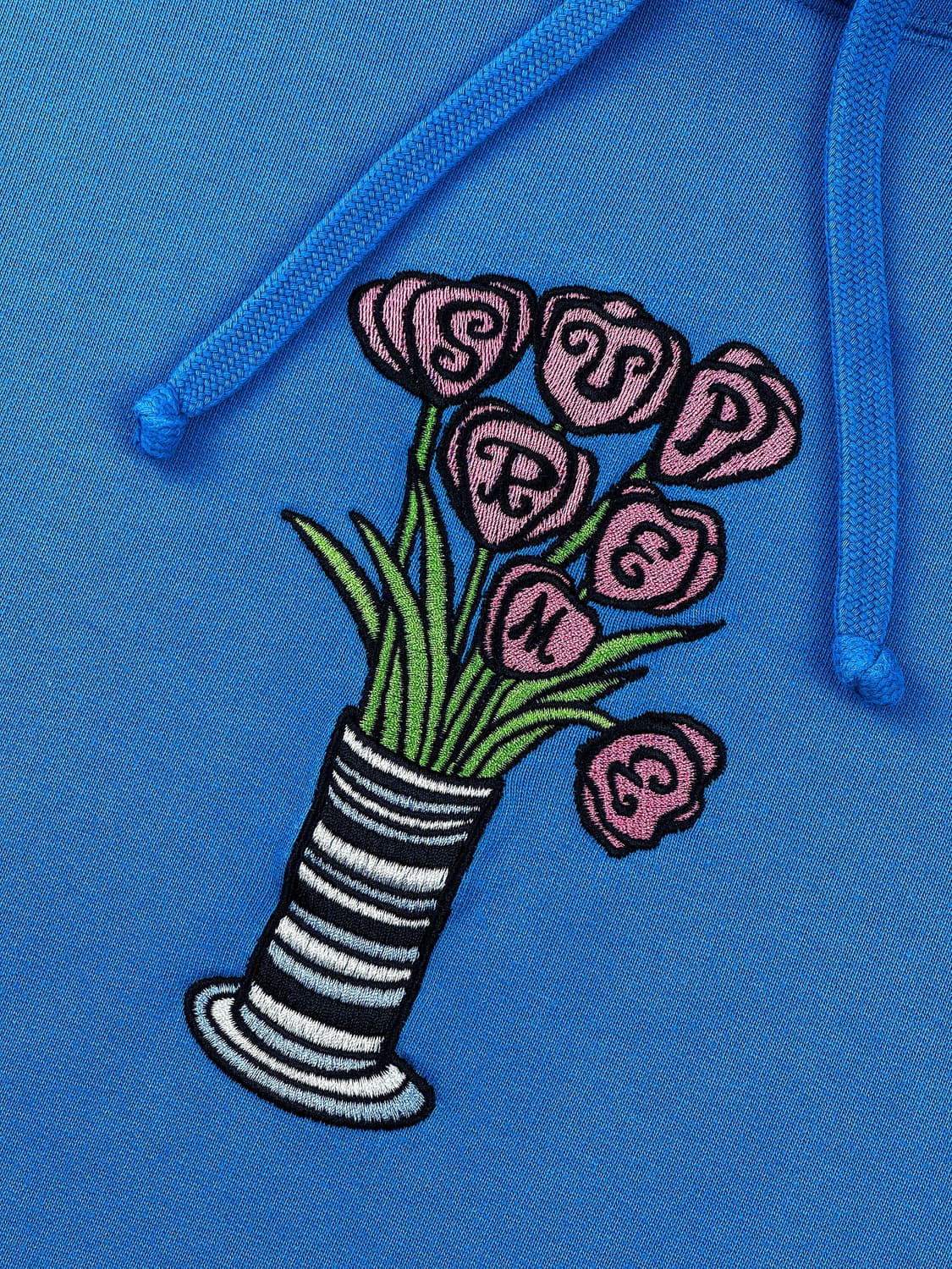 슈프림 플라워 후드 스웨트셔츠 브라이트 로얄 상품이미지5