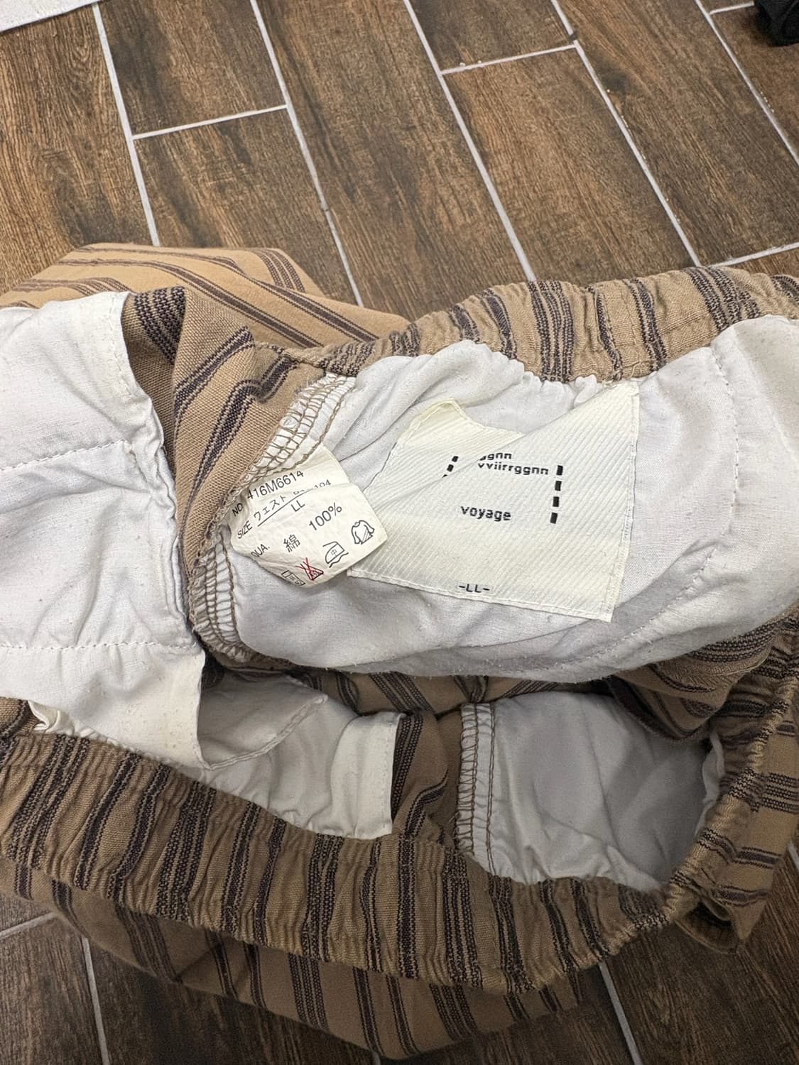 제페니즈 빈티지 스트라이프 린넨 팬츠 상품이미지7